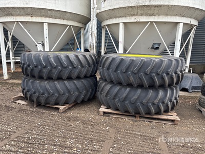 Quantity of (4) Firestone 520/85R38 Sprayer Pneus - Fits John Deere 4730