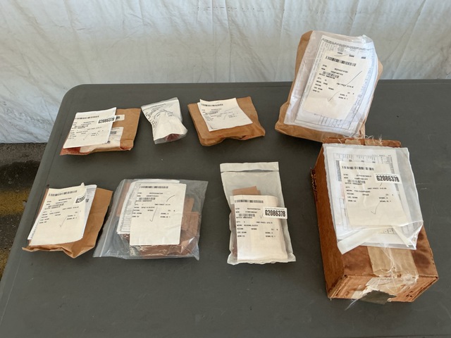 (1) Cushioning Pads, (4) Sleeve Bearings, (7) Sleeve Spacers & Assorted Items