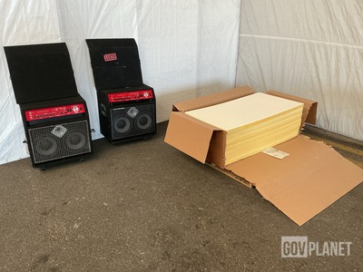 (10) 48” x 24” x 1.5” Sound Boards & (2) Super Readhead Bass Amplifiers