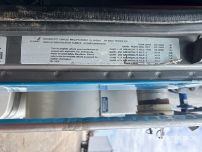 2019 Mack Granite Saugbagger-Lkw