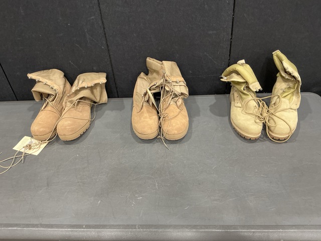 (24) Pairs of Combat Boots & (2) Pairs of Men's Boots