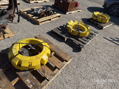 Quantity of (4) 33 in Tractor Weights - Fits John Deere 9R590