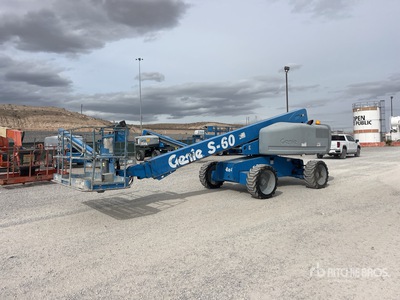 2006 Genie S60 4WD Diesel Telescopic Boom Lift
