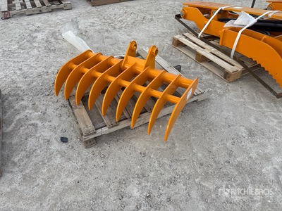 2026 GIYI 44 in Excavator Rake - Fits Cat 305 (Unused)