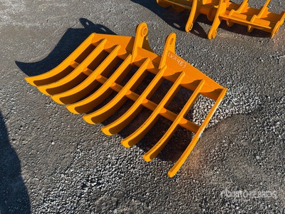 2026 GIYI 45 in Excavator Rake - Fits Cat 307 (Unused)