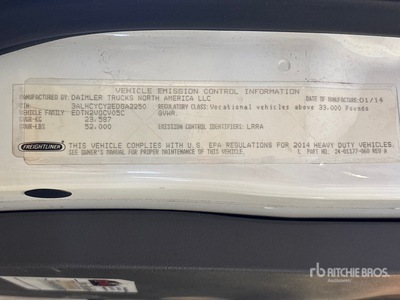 2014 International M2 106 6x4 Van Truck