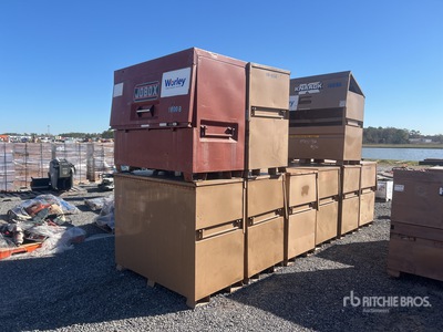 Quantity of (9) Knaack 89 Gang Box