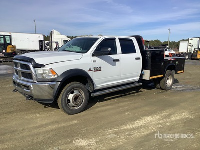 2016 Ram 4500 4x4 Crew Cab Flatbed Truck