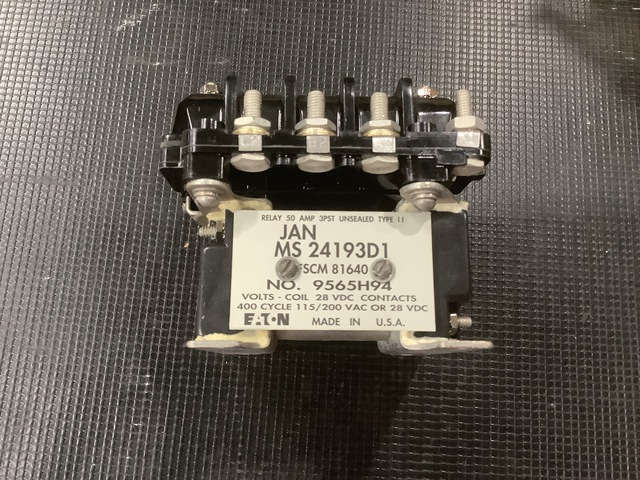 (3) Eaton MS24193-D1 Relays