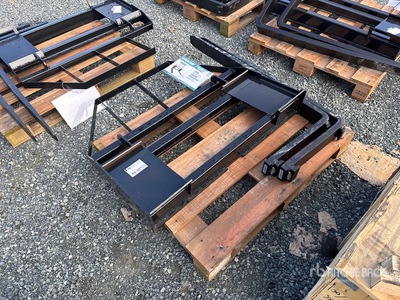 Quantity of (8) 2026 Mower King SAII100 48 in Skid Steer Forks (Unused)