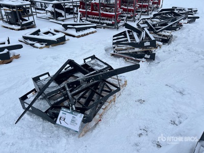 Quantity of (8) 2026 Mower King SAII100 48 in Forche per mini pala (Unused)