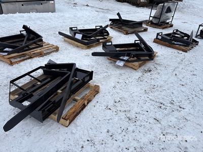 Quantity of (6) 2026 Mower King SA 48 in Fourches pour chargeuse à différentiel (Unused)