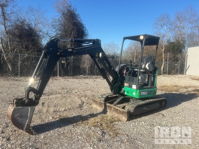 2018 John Deere 26G Minigraafmachine