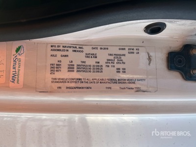 2019 International LT625 6x4 T/A Sleeper Truck Tractor