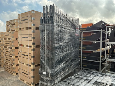 Quantity of (4) 2026 SUNTOP S0714-4 14 ft x 7 ft Wrought Iron Bi-Parting Puerta de entrada (Unused)