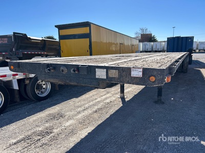 1997 Transcraft TL-2000 W2 48 ft T/A Spread Axle Flatbed Trailer