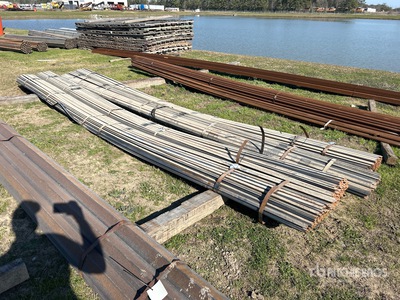 Quantity of (4) Bundles of 1 1/4" x 1/4" A-36 20' Flat Bars