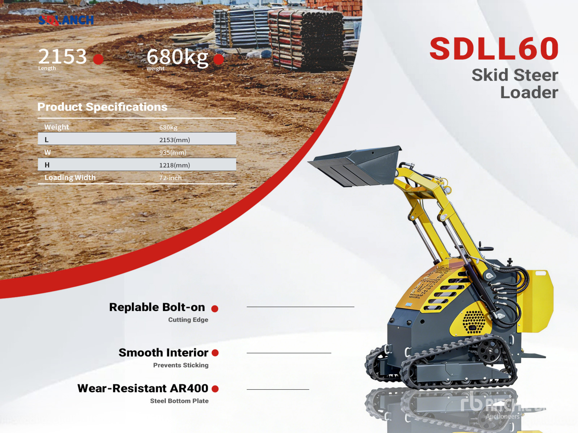 2026 SDLANCH SDLL60 Mini Compact Track Loader (Unused)