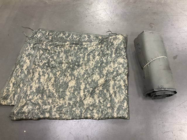 (90) Wet Weather Poncho Liners & (85) Self-Inflating Sleeping Mats