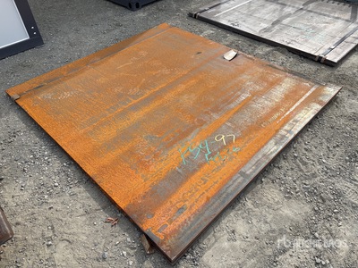Quantity of (2) 2025 Kit Containers Steel 73 in x 80 in Steel Plates