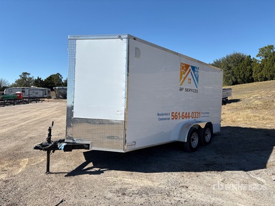 2025 Trailer Source 7X16TA2 18 ft T/A SprayEZ 3000 Foam Sprayer Enclosed Trailer
