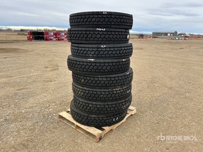 Quantity of (8) Aosowing 11R24.5 اطارات المواصلات (Unused)