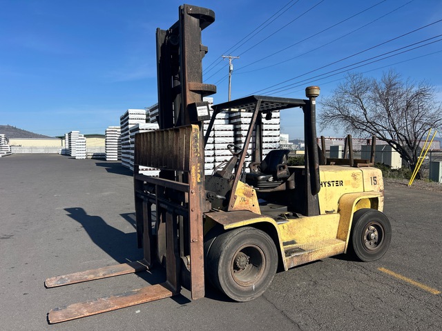 2003 Hyster H155XL 14750 lb Pneumatic Tire Forklift 2003 Hyster H155XL 14750 lb Pneumatic Tire Forklift