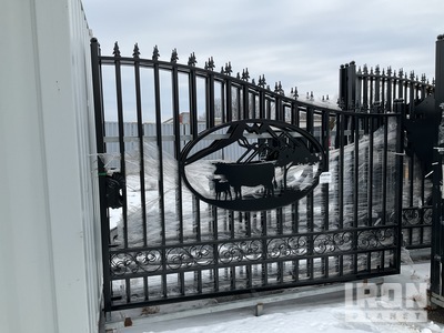 Greatbear Iron Gate 20' - OX 20 ft x 0 ft 91 in Steel Bi-Parting Driveway Gate (Unused)