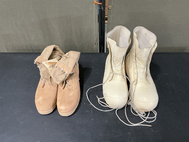 (55) Pairs of Extreme Cold Weather Boots & (53) Pairs of Combat Boots