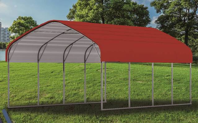 Golden Mount Classic Steel Carport (Unused)