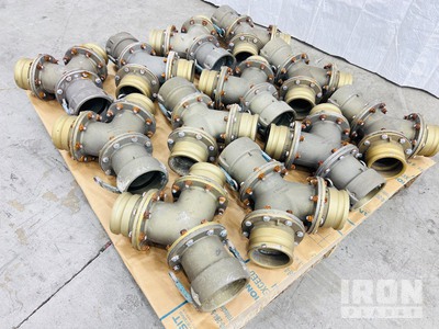 Quantity of (12) Assorted 4"  WYE Fuel/Water Camlock Hose Fittings