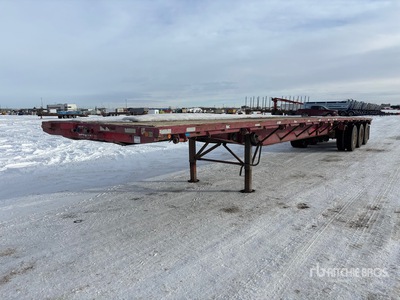 2000 Lode King 53 ft Tri/A Flatbed Trailer