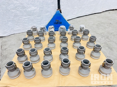 Quantity of (30) 4 in to 2 in Quick Connects Reducer w/ Camlock Ends (Unused)