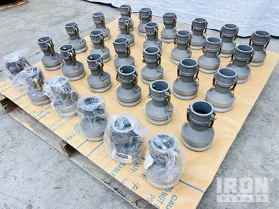 Quantity of (30) 4 in. to 2 in. Quick Di Reducer Adapters w/ Camlock Ends