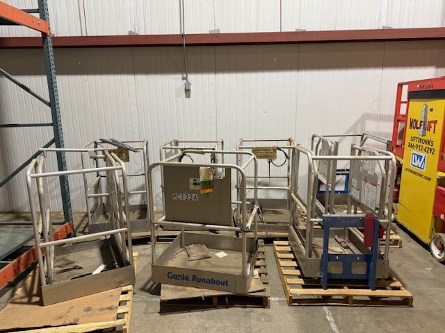 Quantity of (7)  Genie GR20 Lift Baskets/Platforms