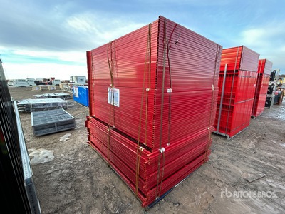 Quantity of (90) 2026 Canex 5 ft 10 in x 7 ft 9 in Powder Coated Temporary Valla (Unused)