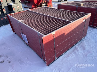 Quantity of (30) Canex 6 ft x 8 ft Powder Coated Site Fence (Unused)
