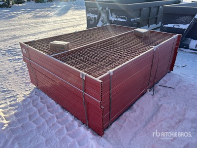 Quantity of (30) Canex 8 ft x 6 ft Powder Coated Site Fence (Unused)