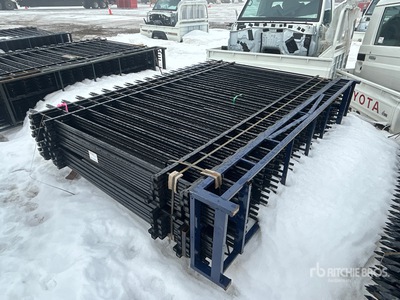 Quantity of (20) 2026 Canex 7 ft x 10 ft Powder Coated Wrought Iron Ogrodzenie (Unused)