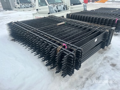 Quantity of (20) 2026 Canex 7 ft x 10 ft Powder Coated Wrought Iron Ogrodzenie (Unused)