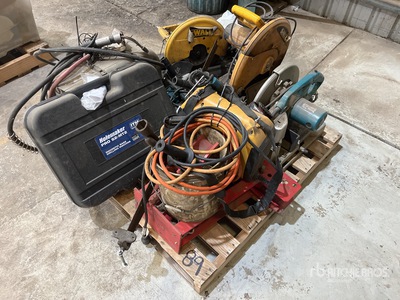Quantity of welders , Drop saws , Grinders, Drills , press
