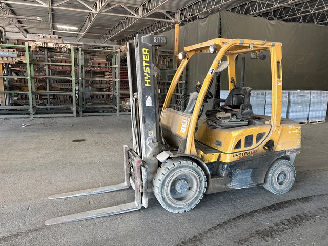 2014 Hyster H60FT 5750 lb Pneumatic Tire Forklift