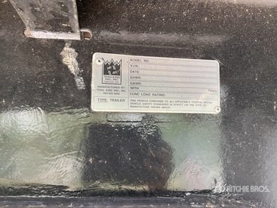 2002 Trail King Lowboy Trailer