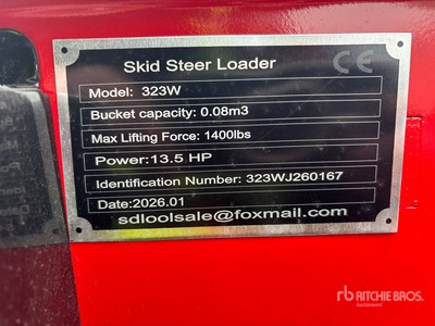 2026 SDLOOL SL-323W Mini Skid Steer Loader (Unused)