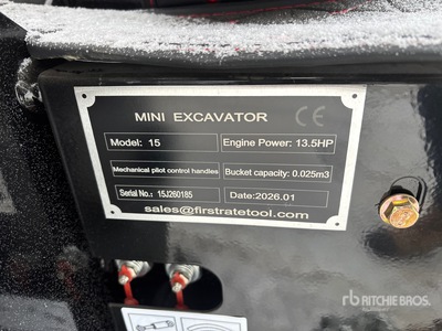 2026 VICSEC VC15 Mini pelle hydraulique (Unused)