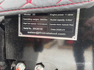 2026 VICSEC VC22C Mini pelle hydraulique (Unused)