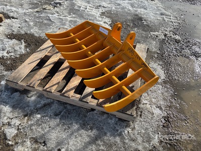 2026 GIYI 44 in Excavator Rake - Fits Cat 305 (Unused)