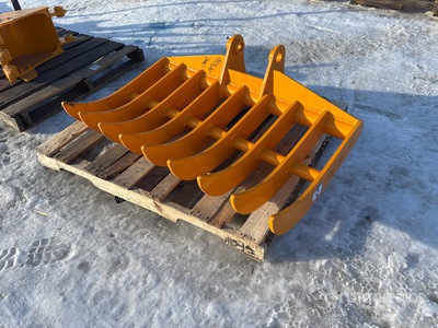 2026 GIYI 45 in Excavator Rake - Fits Cat 307 (Unused)