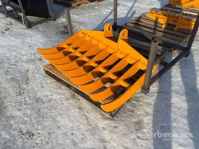 2026 GIYI 45 in Excavator Rake - Fits Cat 307 (Unused)