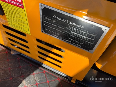 2026 VICSEC VC30P Mini Excavator (Unused)